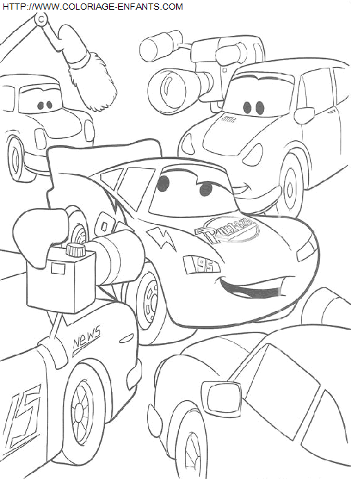 coloriage Heros Cars