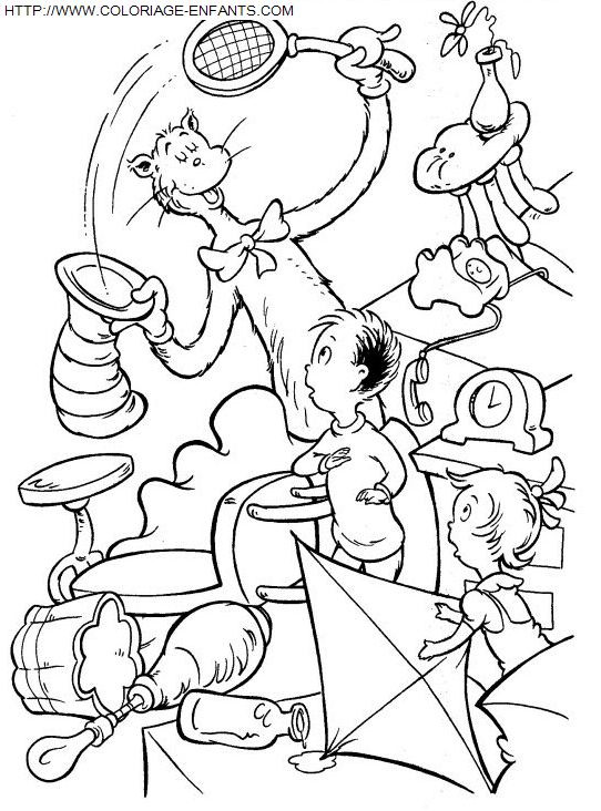 coloriage Heros Chat Chapeaute