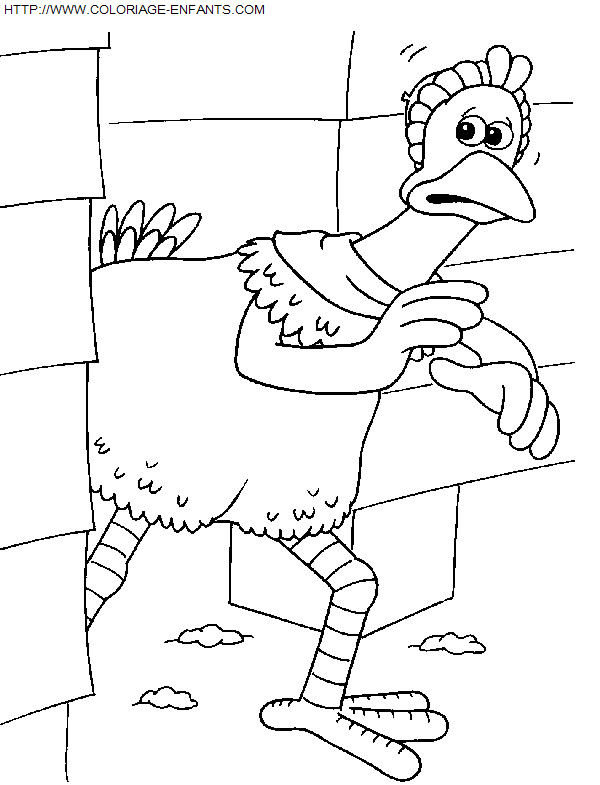 coloriage Heros Chicken Run