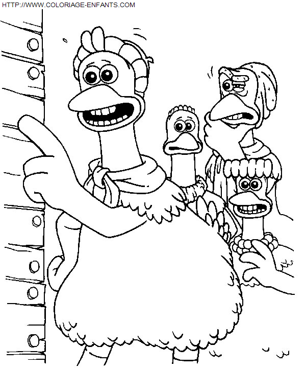 coloriage Heros Chicken Run