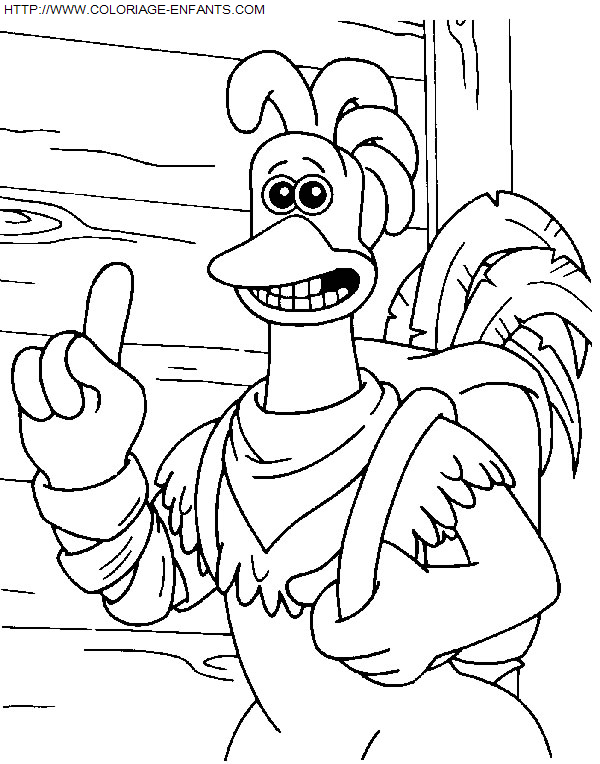 coloriage Heros Chicken Run