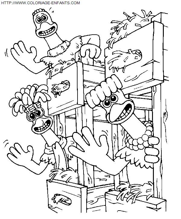 coloriage Heros Chicken Run