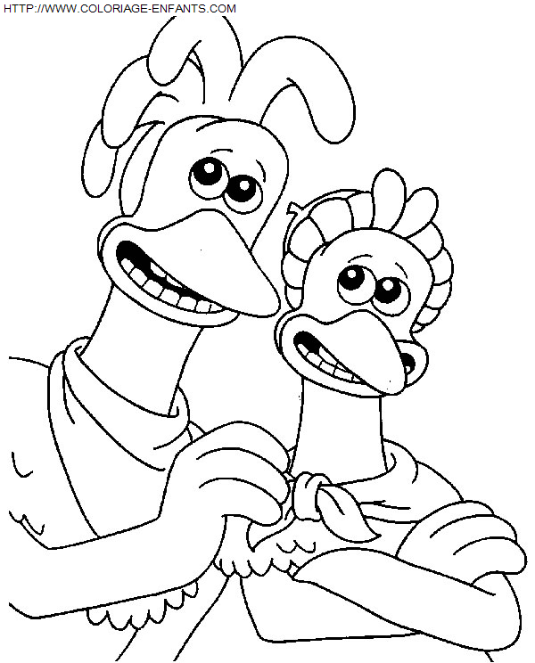 coloriage Heros Chicken Run