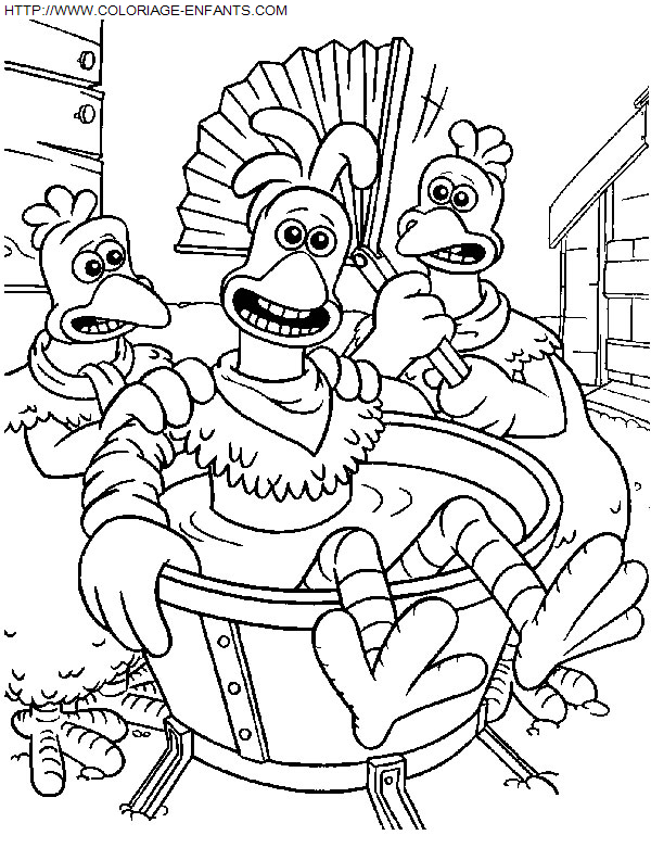 coloriage Heros Chicken Run