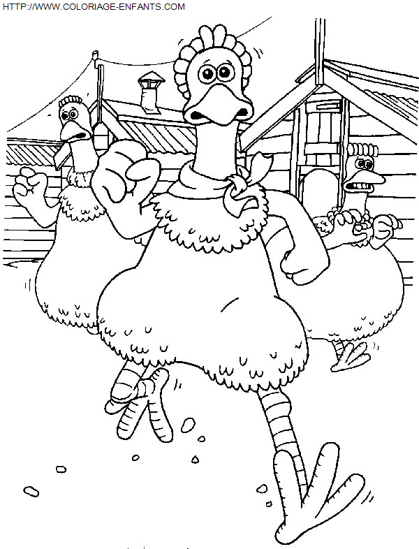 coloriage Heros Chicken Run