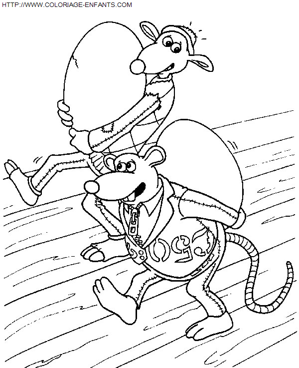 coloriage Heros Chicken Run