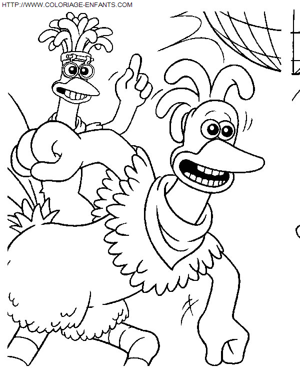 coloriage Heros Chicken Run