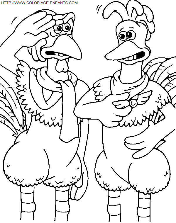 coloriage Heros Chicken Run