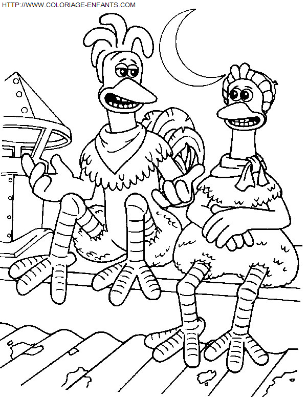 coloriage Heros Chicken Run