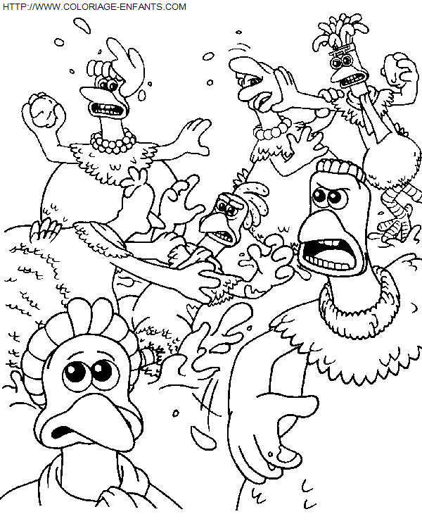 coloriage Heros Chicken Run