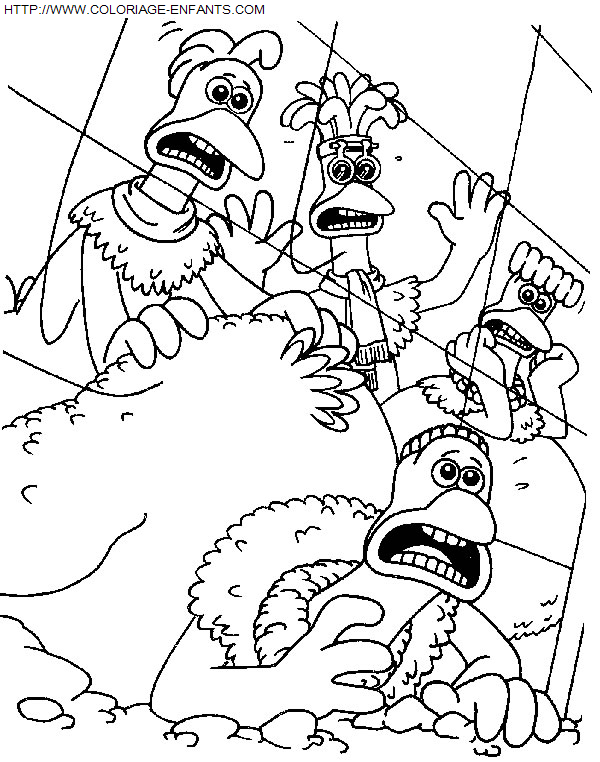 coloriage Heros Chicken Run