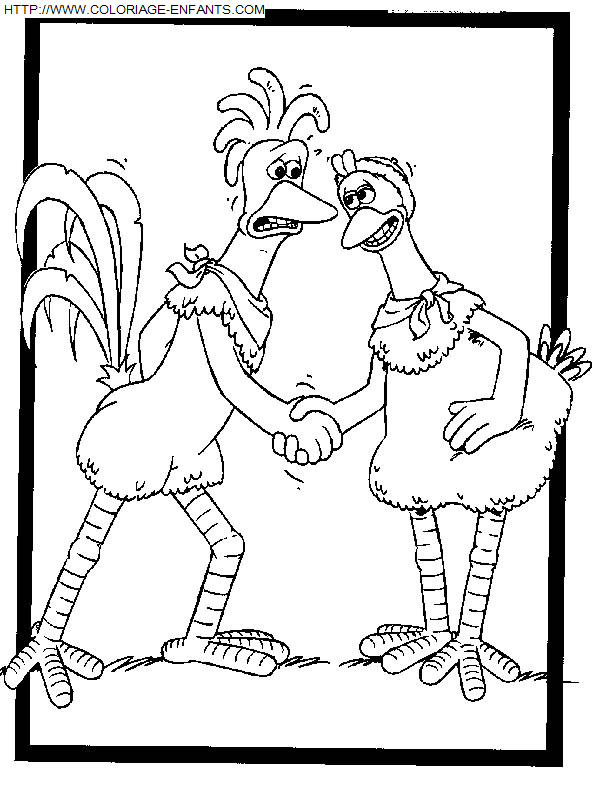 coloriage Heros Chicken Run