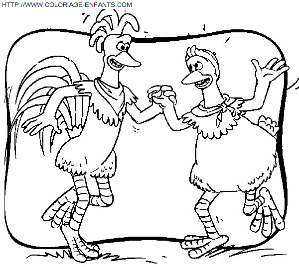 coloriage Heros Chicken Run