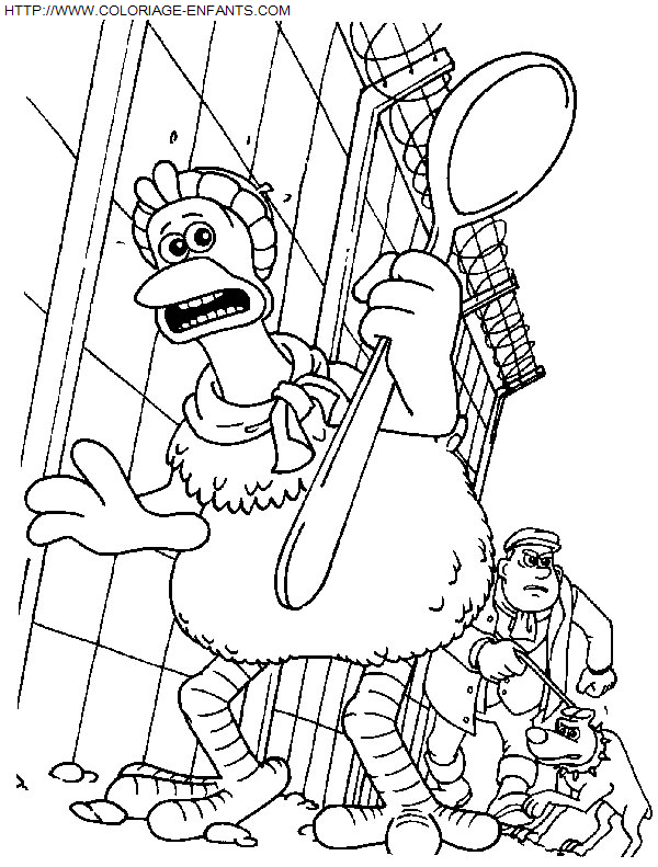 coloriage Heros Chicken Run