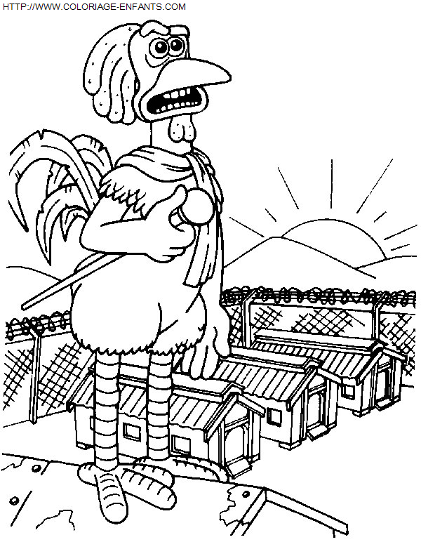 coloriage Heros Chicken Run