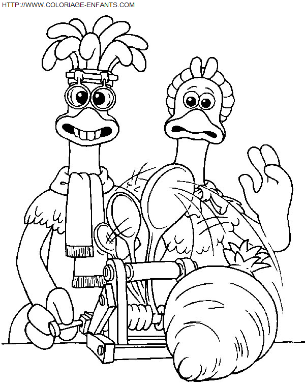 coloriage Heros Chicken Run