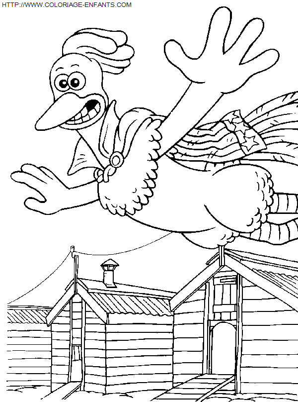 coloriage Heros Chicken Run