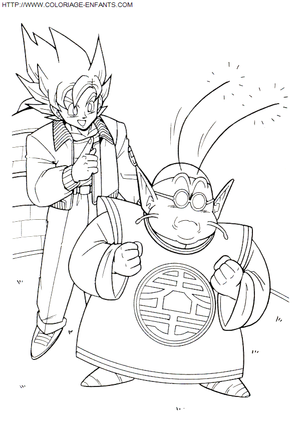 coloriage Heros Dragon Ball