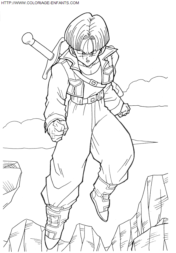 coloriage Heros Dragon Ball