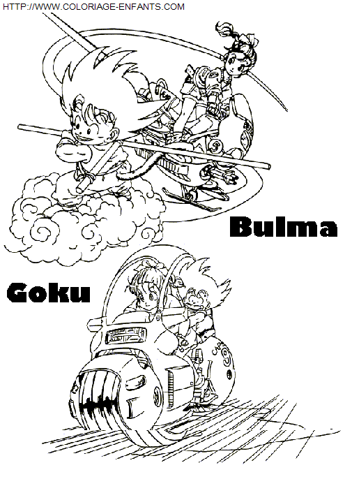 coloriage Heros Dragon Ball