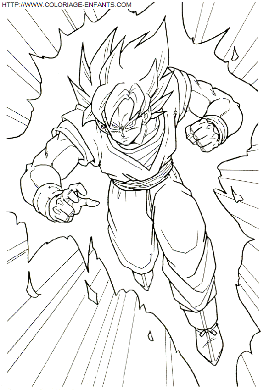 coloriage Heros Dragon Ball