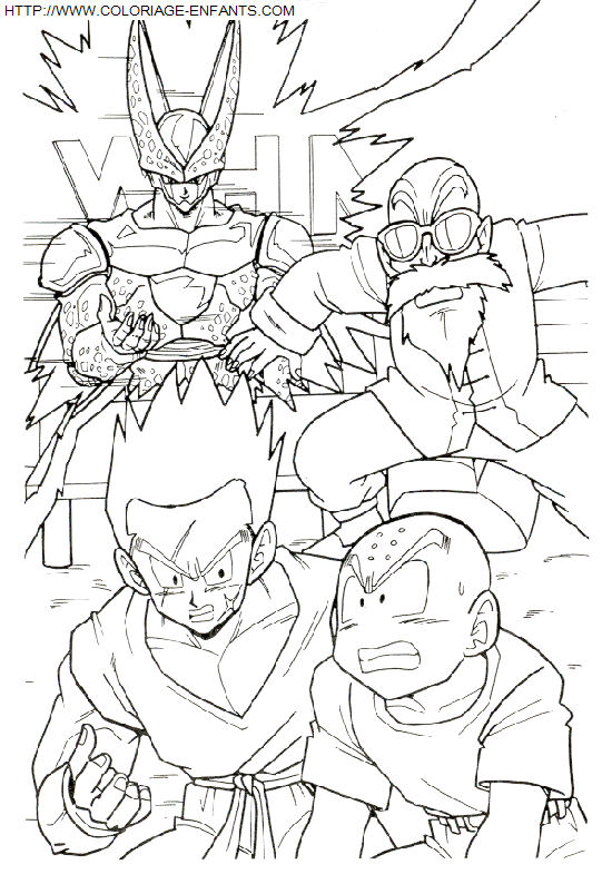 coloriage Heros Dragon Ball