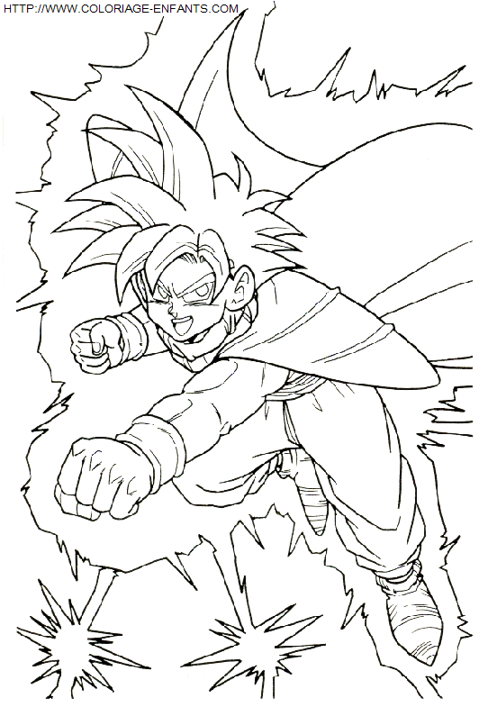 coloriage Heros Dragon Ball