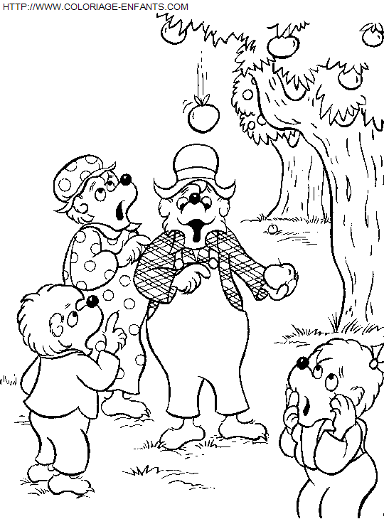 coloriage Heros Famille Berenstain