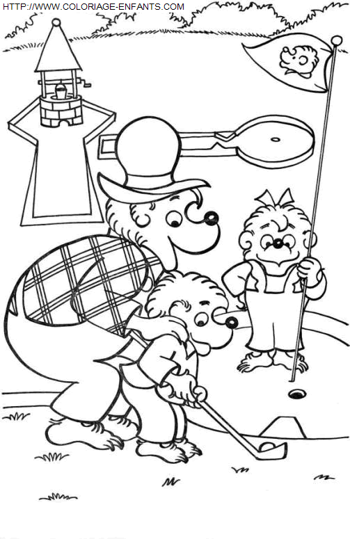 coloriage Heros Famille Berenstain