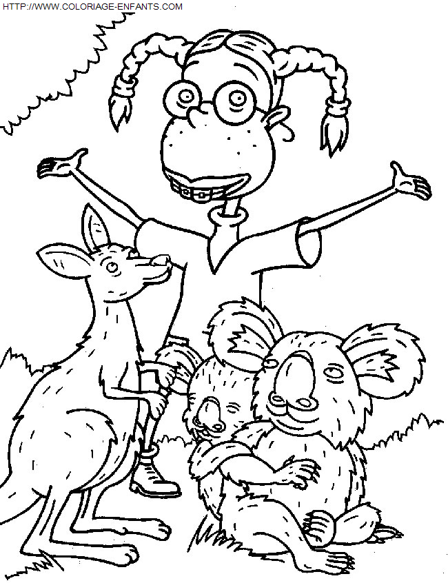 coloriage Heros Famille De La Jungle De Petites Betes