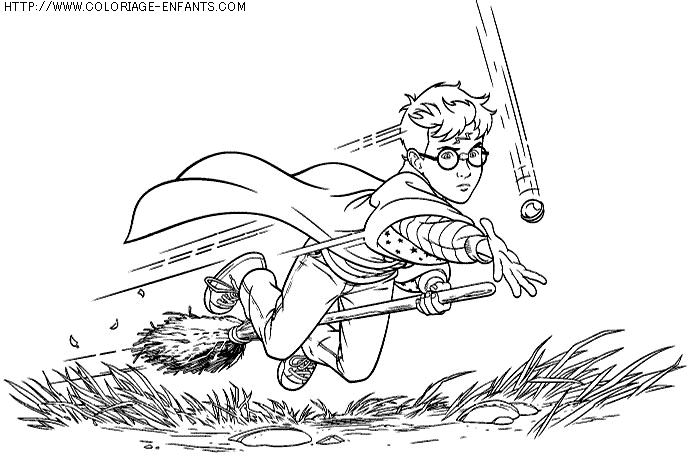 coloriage heros harry potter