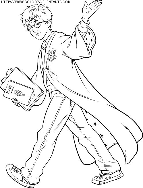 coloriage heros harry potter