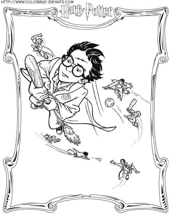 coloriage heros harry potter