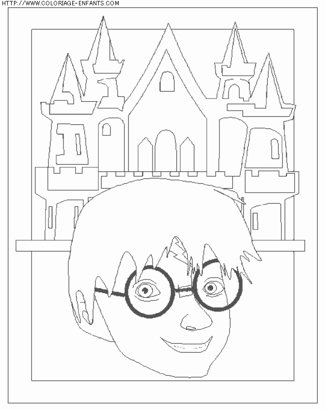 coloriage heros harry potter