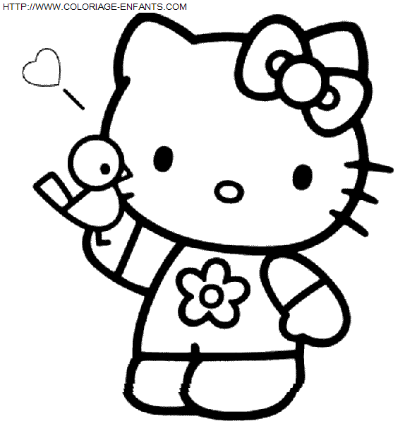 coloriage Heros Hello Kitty