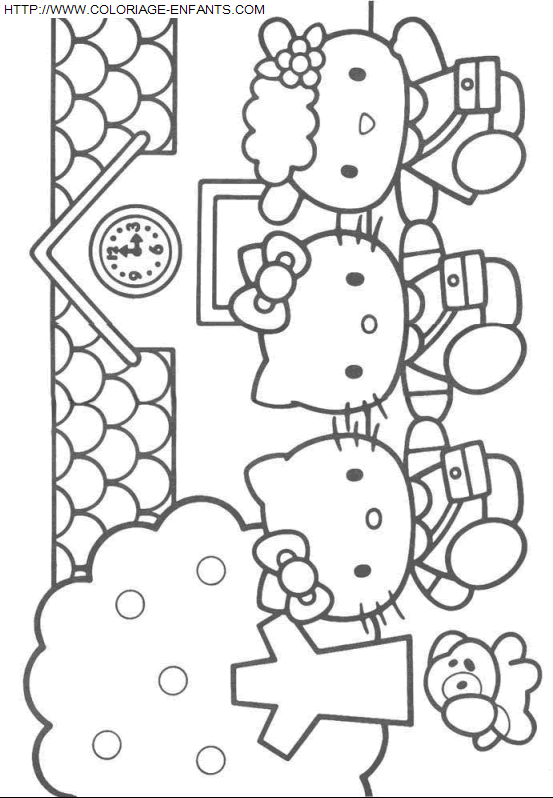 coloriage Heros Hello Kitty