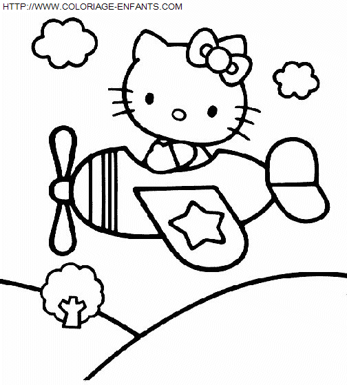 coloriage Heros Hello Kitty