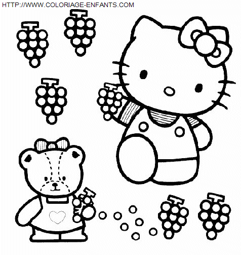 coloriage Heros Hello Kitty