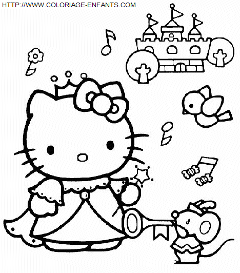 coloriage Heros Hello Kitty