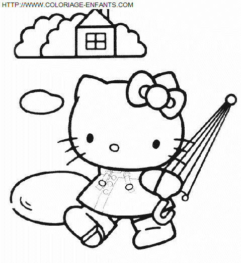 coloriage Heros Hello Kitty