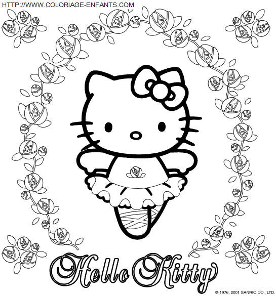 coloriage Heros Hello Kitty