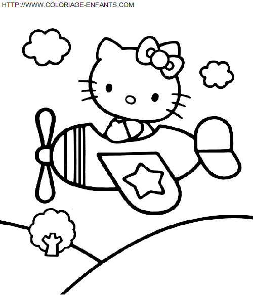 coloriage Heros Hello Kitty