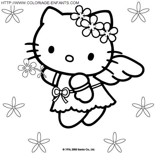 coloriage Heros Hello Kitty