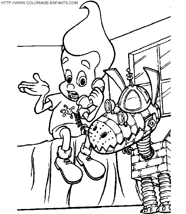 coloriage Heros Jimmy Neutron