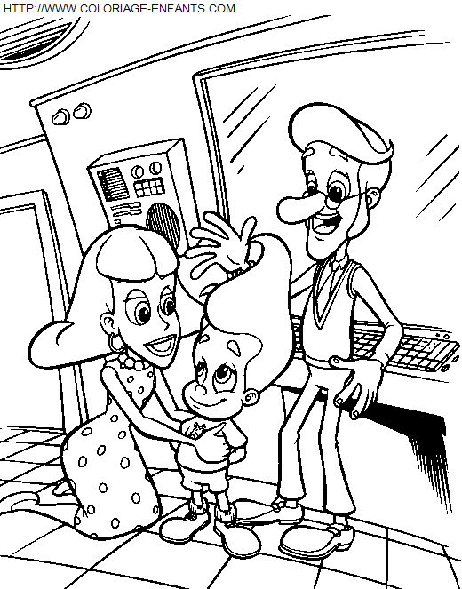 coloriage Heros Jimmy Neutron