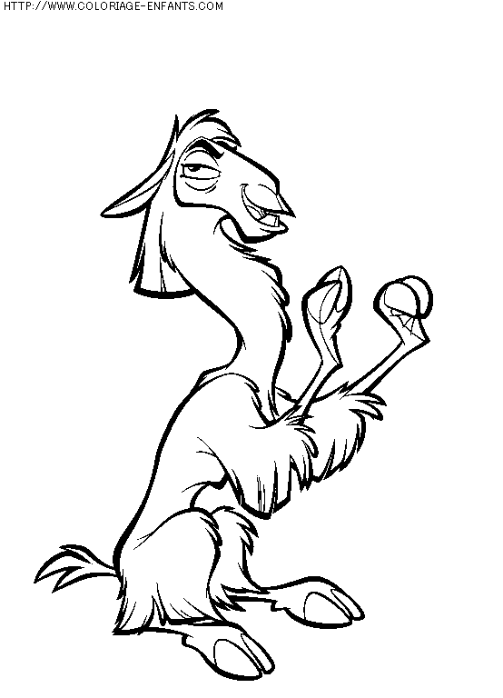 coloriage heros kuzco