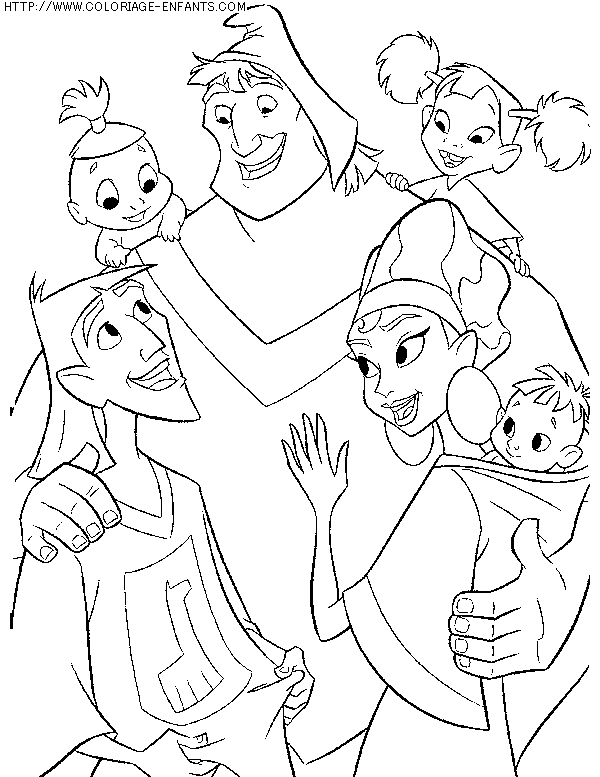 coloriage heros kuzco