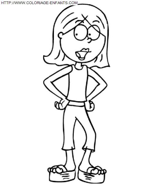 coloriage Heros Lizzie Mc Guire