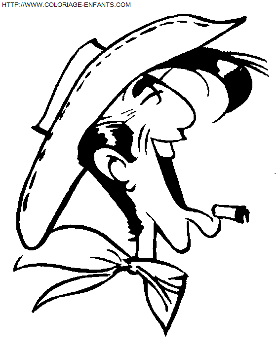 coloriage Heros Lucky Luke