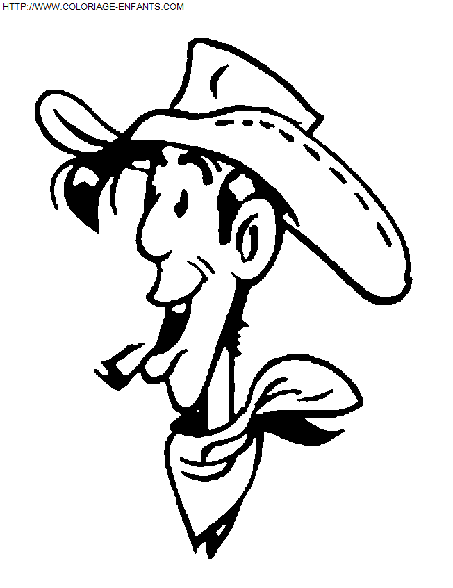 coloriage Heros Lucky Luke